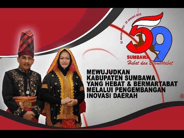 Dirgahayu Kabupaten Sumbawa ke-59 oleh bupati sumbawa