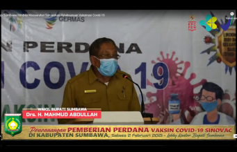 Wabup Sumbawa Mengajak seluruh masyarakat Sumbawa Sukseskan Vaksinasi Covid 19