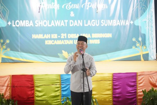 HARLAH DESA UMA BERINGIN, PJS BUPATI TUTUP LOMBA SHOLAWATAN DAN LAGU SUMBAWA