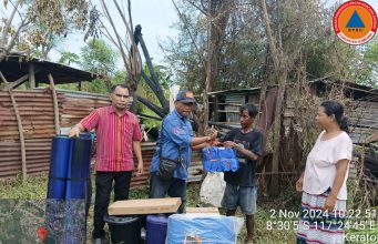 Perintah Pjs Bupati Sumbawa agar korban kebakaran segera dibantu. Kalak BPBD sigap salurkan bantuan