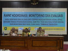 PASTIKAN KEAKURATAN DATA KESEJAHTERAAN SOSIAL, PJS BUKA RAKOR MONITORING DAN EVALUASI DTKS