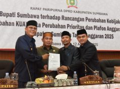 SIDANG PARIPURNA DPRD KABUPATEN SUMBAWA, BUPATI JELASKAN PERUBAHAN KUA DAN PPAS TAHUN ANGGARAN 2025