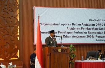 PENETAPAN RANPERDA APBD TA 2026 DIPARIPURNAKAN