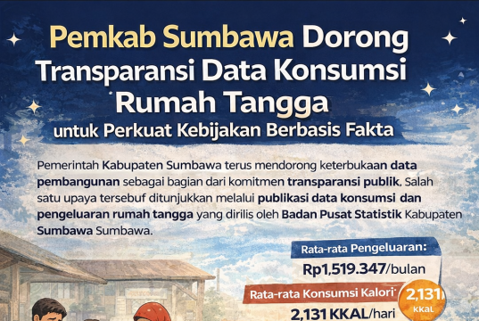 Pemkab Sumbawa Publikasikan Data Konsumsi Rumah Tangga, Dorong Kebijakan Berbasis Fakta